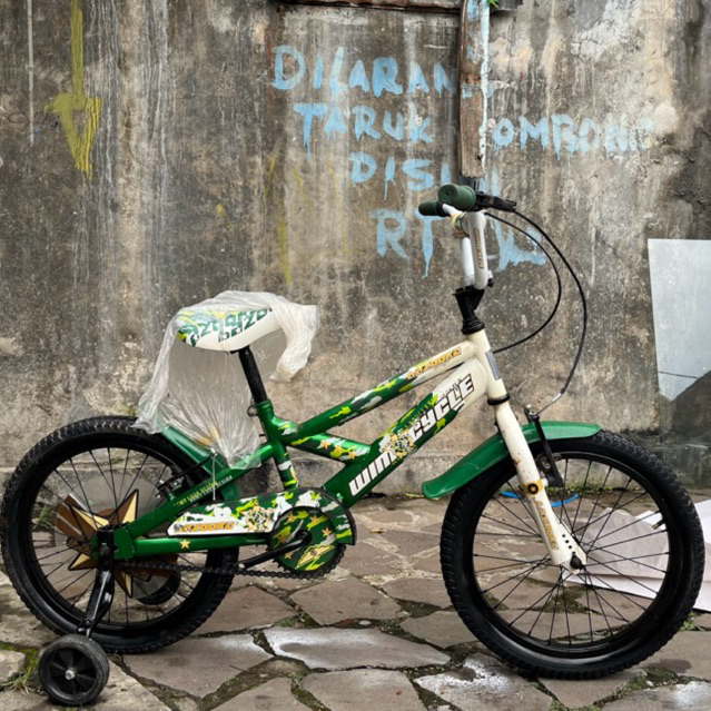 Sepeda Anak BMX 18 Inch Wimcycle Bazooka (Original Wimcycle) BARU Ban Pompa