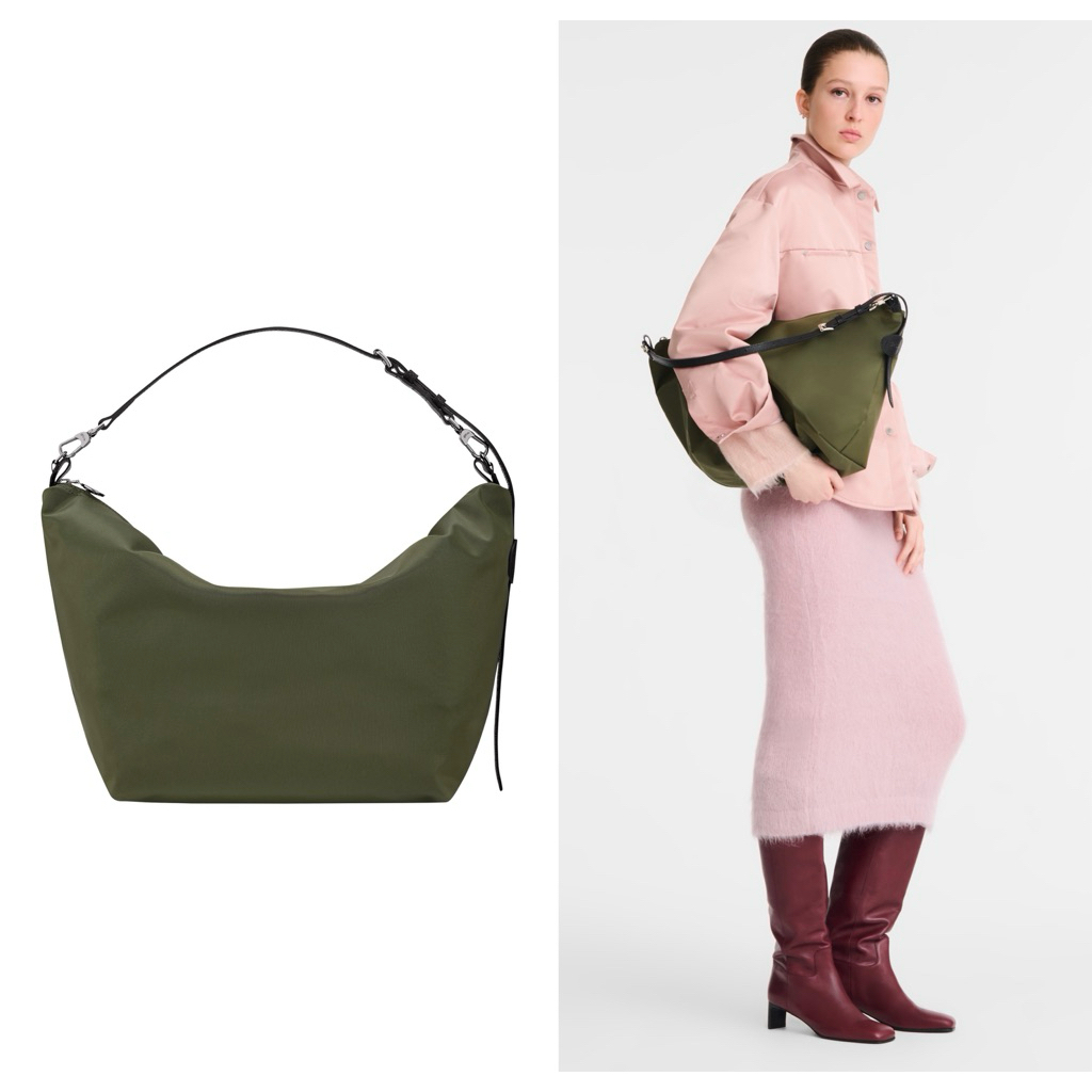 tas wanita hobo bag/tas lc le slouchy hobo bag forest