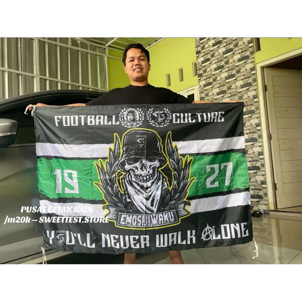 BERKUALITAS + BENDERA PERSEBAYA SURABAYA + GIANTFLAG PERSEBAYA SURABAYA + MINIFLAG PERSEBAYA SURABAY