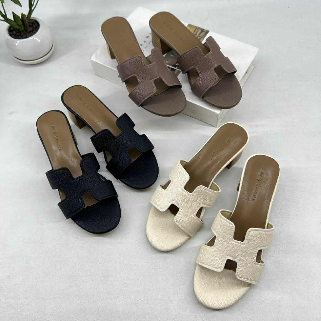 sepatu wanita model sandal fashion hak tahu 4 cm (996)