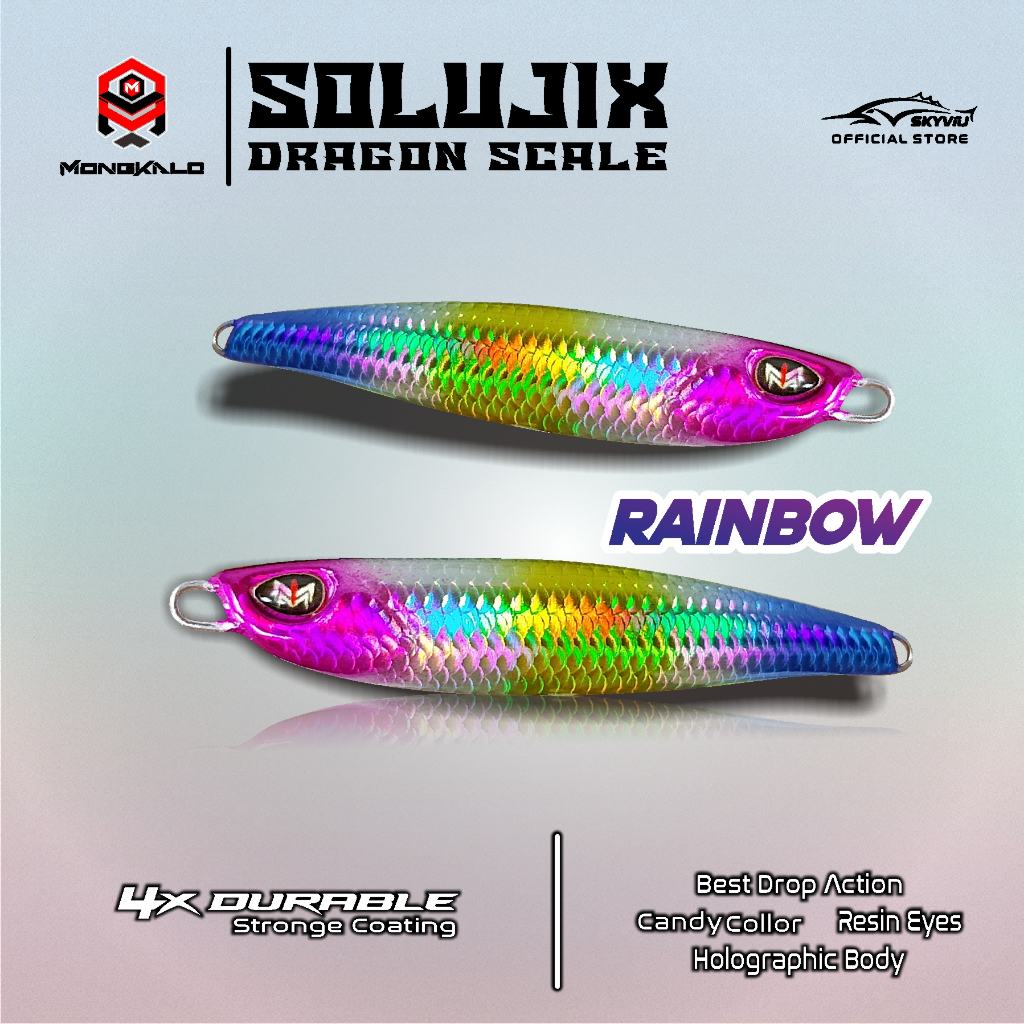Mongkalo Solujix Sisik-Kecil noGID noMotif Candy 7 Rainbow