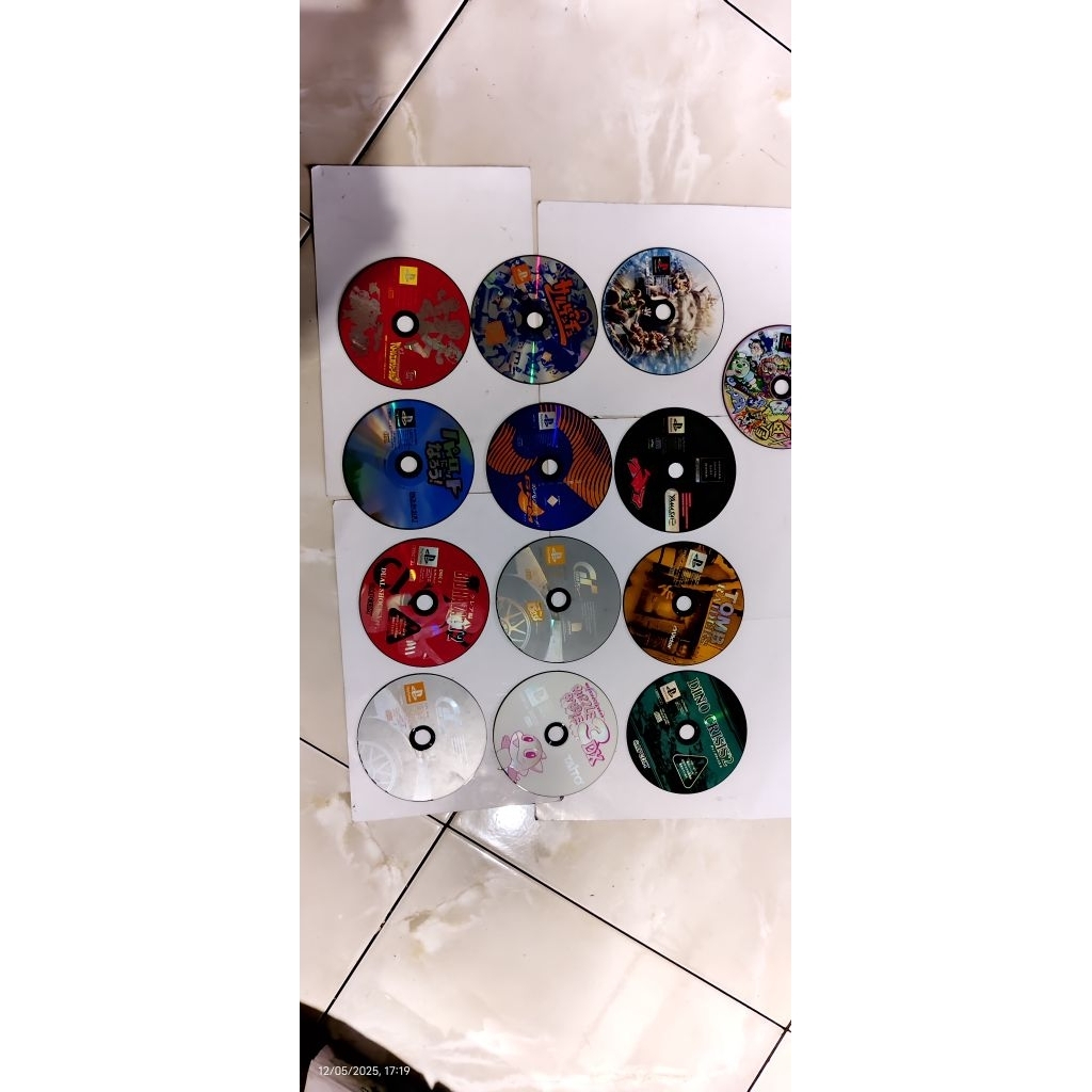 Kaset Cd Ps2 / PS1 Original paket 13cd