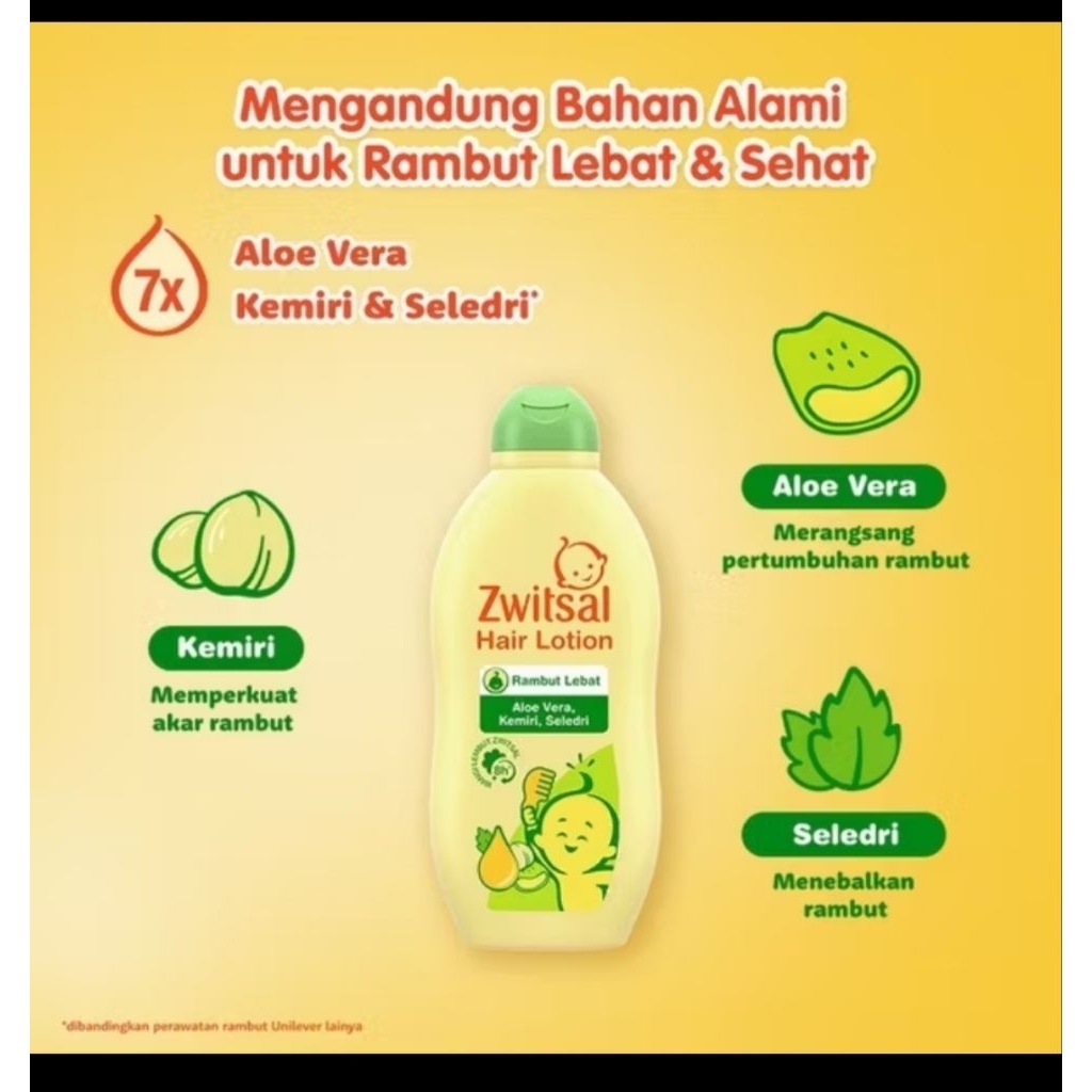 zwitsal hair lotion 100ml