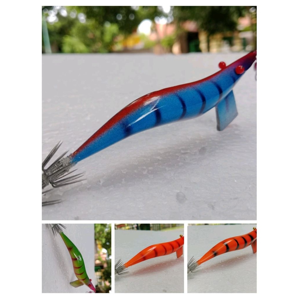 Udang kayu umpan cumi handmade