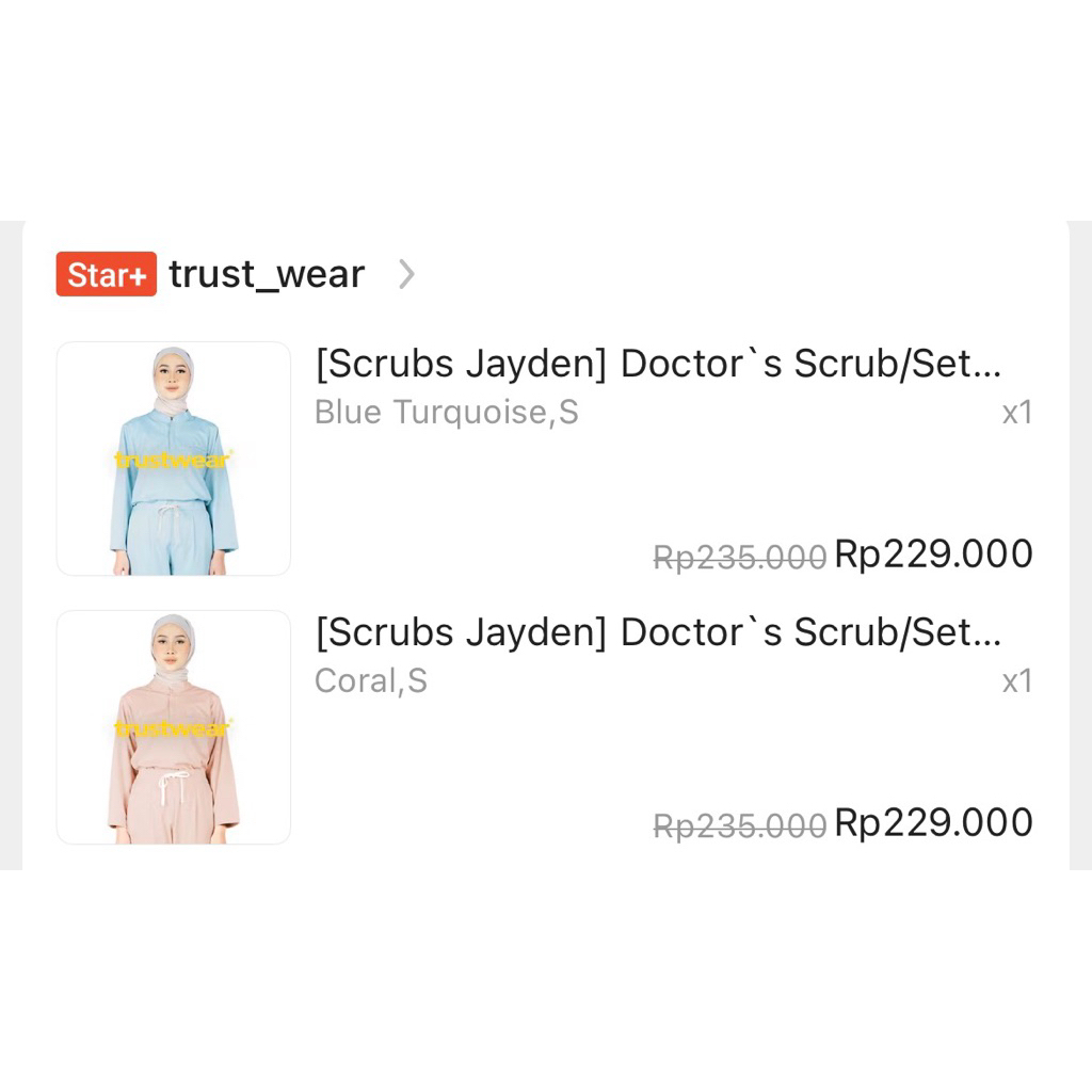scrubs jayden trustwear medis doctor (scrub set)