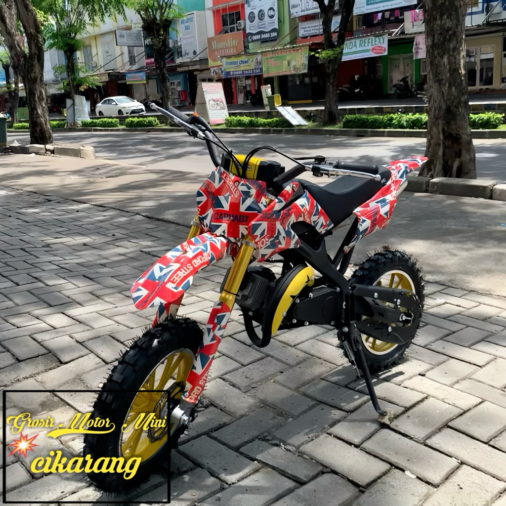 MOTOR MINI TRAIL 50CC MT2 AIR BRUSH MESIN 2TAK