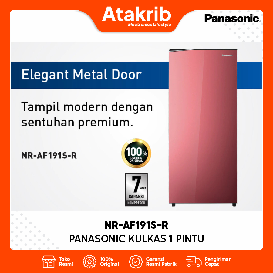 PANASONIC KULKAS 1 PINTU NR-AF191S-R / NR-AF191S R [164 L]