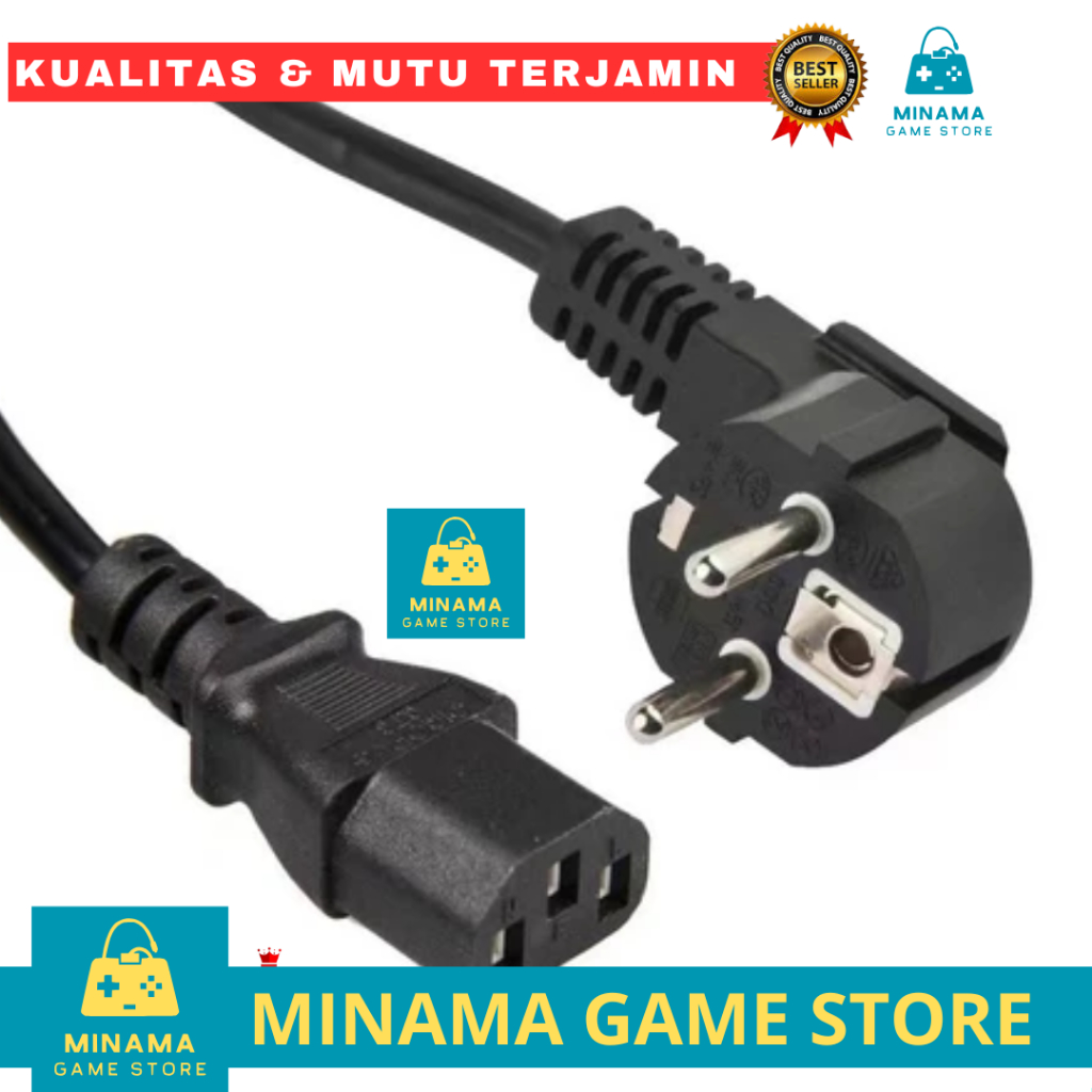 KABEL POWER PS3 FAT/XBOX/CPU/PRINTER ORI/KABEL AC PS3 FAT| PS3 Fat/original printer/CPU power cable
