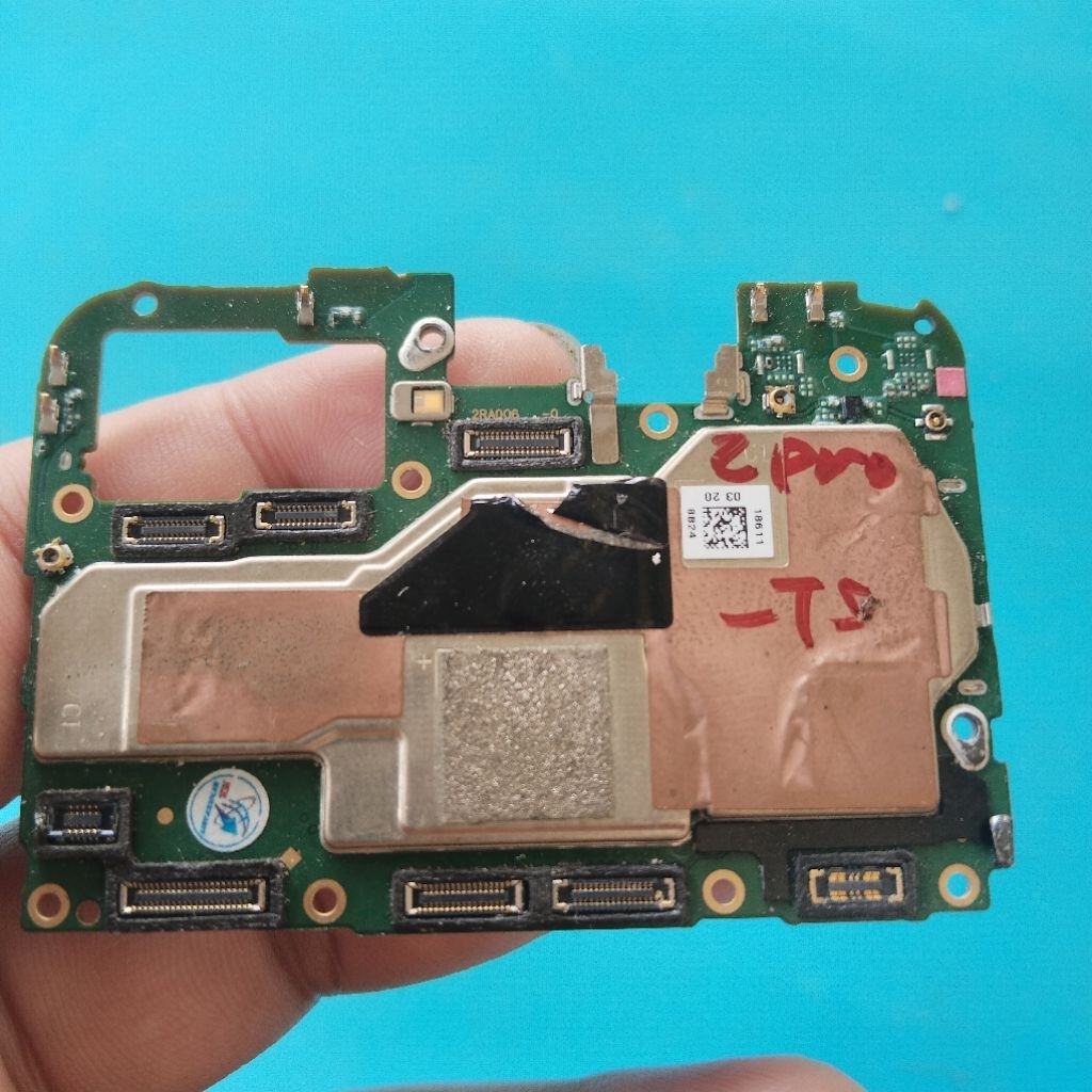 Mesin Realme 2 Pro PCB Hijau Nyala Minus Layar Sentuh
