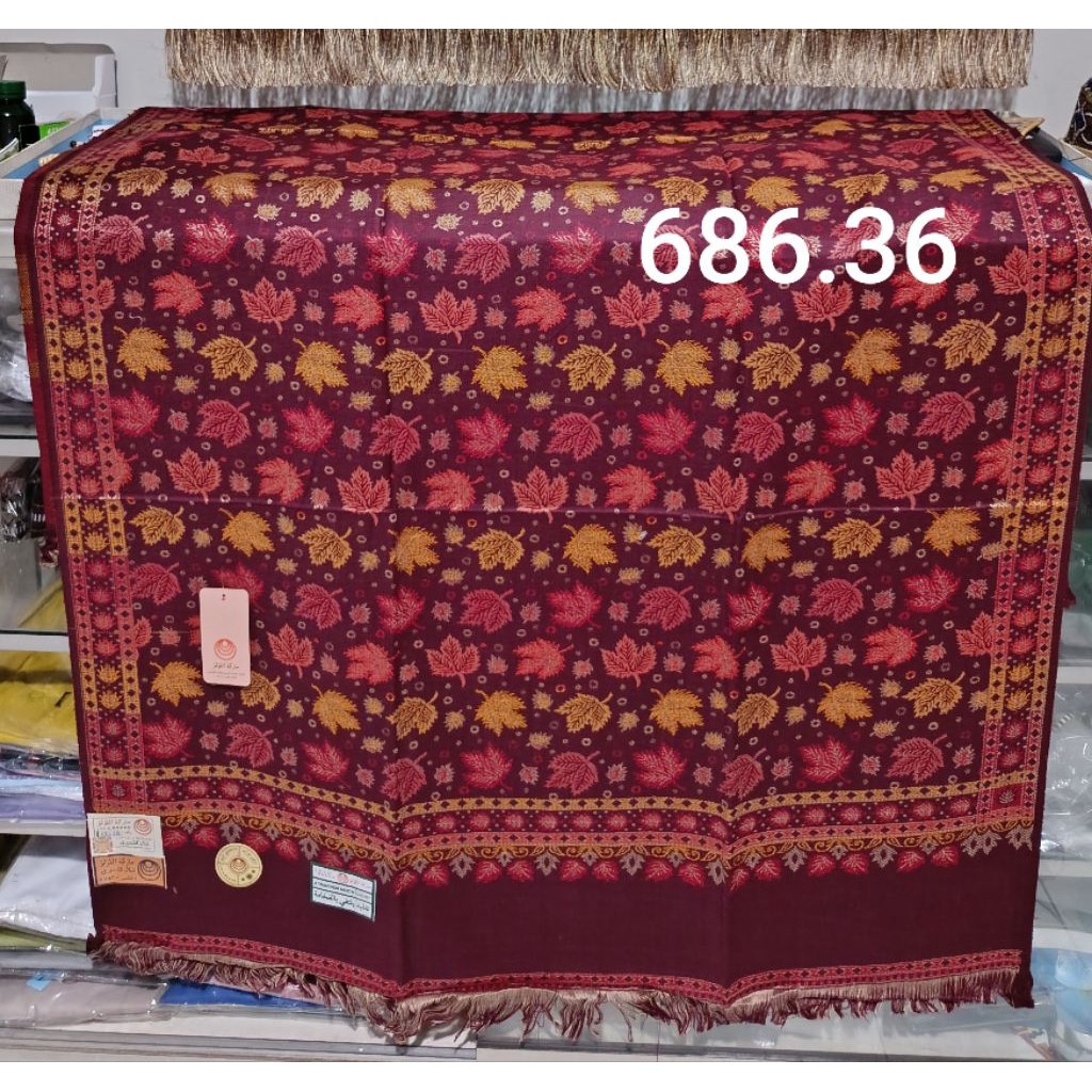 SORBAN KASHMIR JAGUAR.SORBAN TENUN TIMBUL