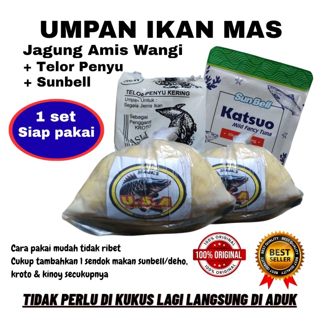 Umpan ikan mas siap pakai paling gacor + telor penyu + sunbell