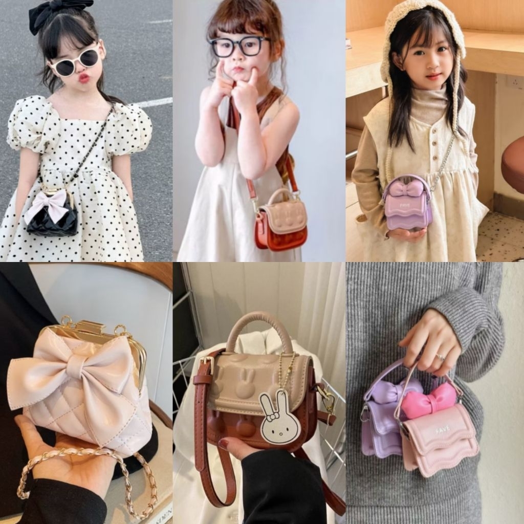 Tas selempang anak model korea/tas mini anak/slingbag anak lucu