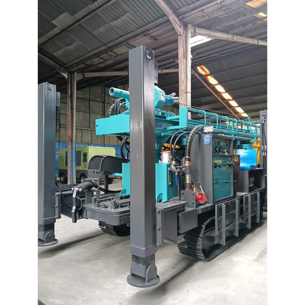 Mesin Bor Sumur FY350 Crawler DTH - Rig Hidrolik Pneumatic 350 Meter Heavy Duty 22 Ton