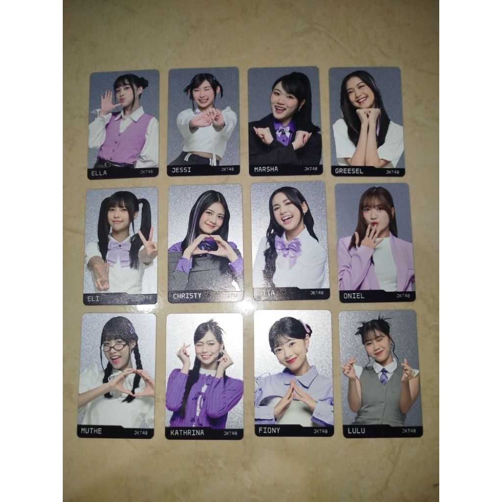 Photocard JKT48 x Axioo Ver. 2 – Ella, Jessi, Marsha, Greesel, Eli, Christy, Gita, Oniel, Muthe, Kat