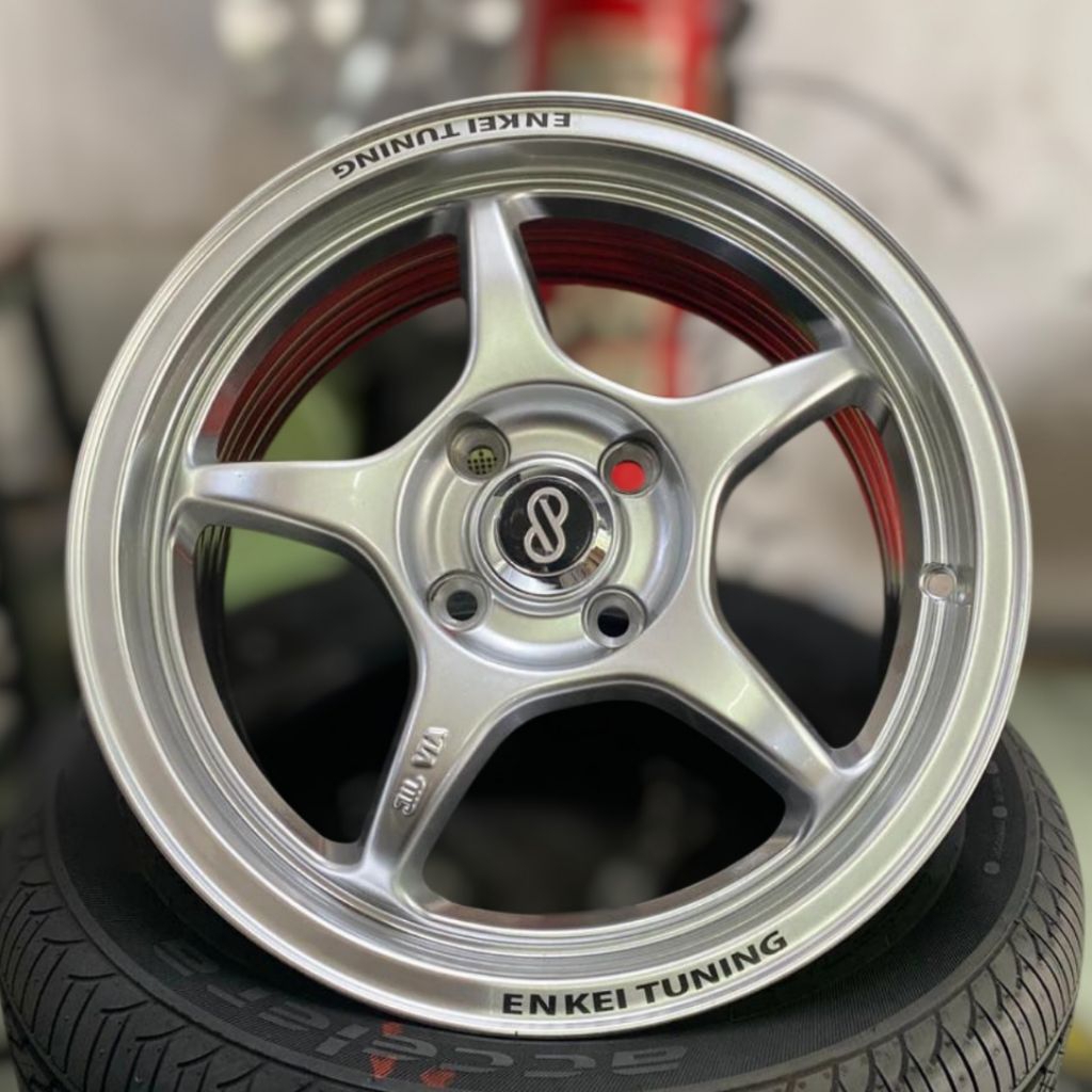 velg ring 15 enkei tulang lebar 6,5 et 42 velg racing ring 15 pnp mobil brio jazz city freed vios ya