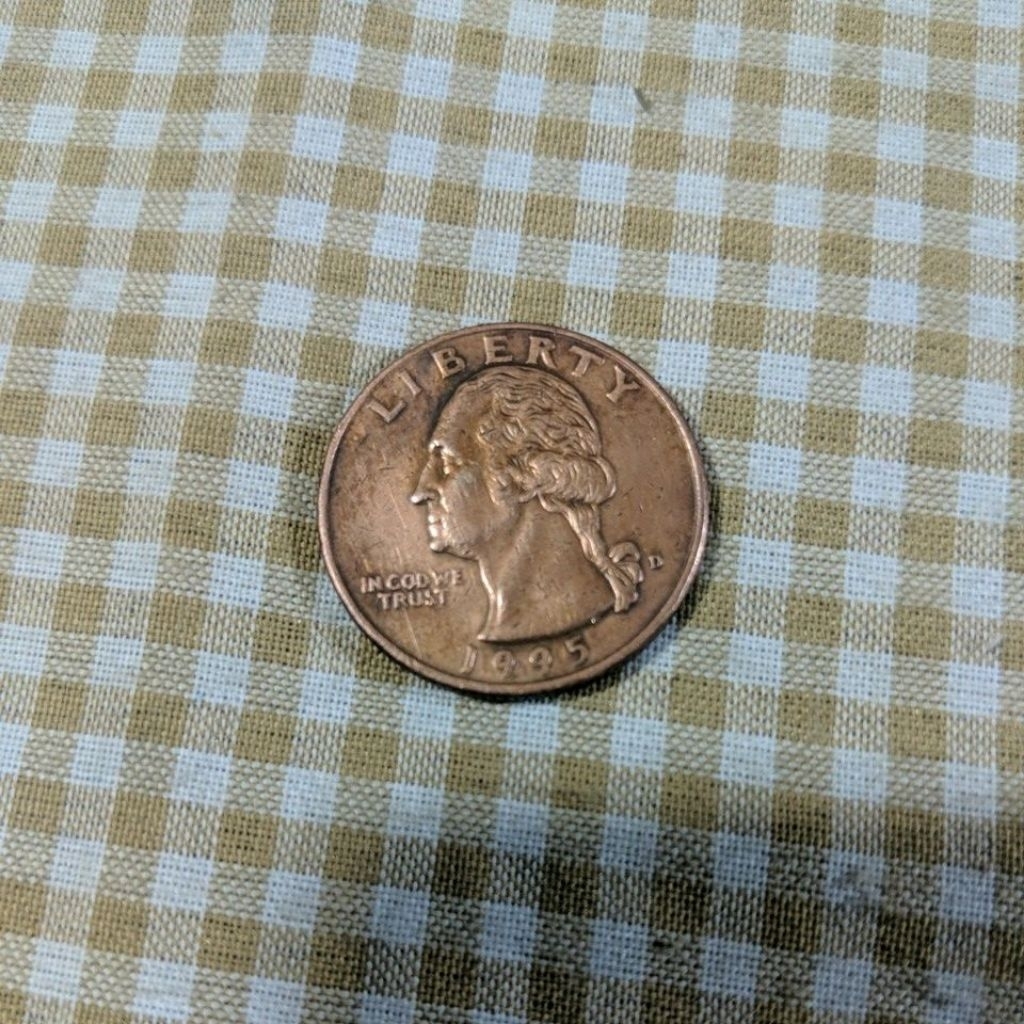 coin liberty quarter dollar 25 cent Cooper 1995