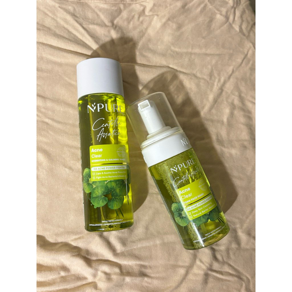 TONER & FACEWASH NPURE (used/preloved)