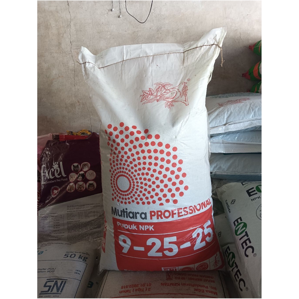 Mutiara profesional pupuk NPK 9-25-25 kemasan 50KG