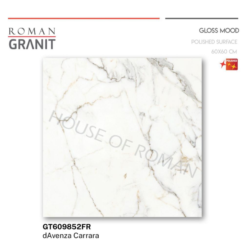 Roman Granit GT609852FR dAvenza Carrara 60x60 Kw2