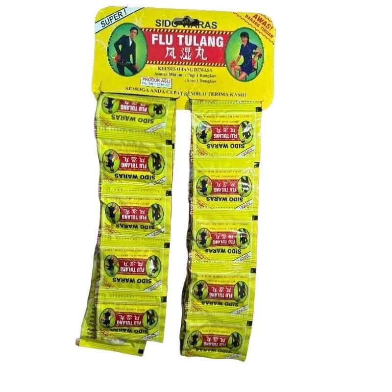 Kapsul Flu Tulang Sido Waras 20 Sachet 40 Kapsul Asam Urat Pegal Linu Rheumatik Encok