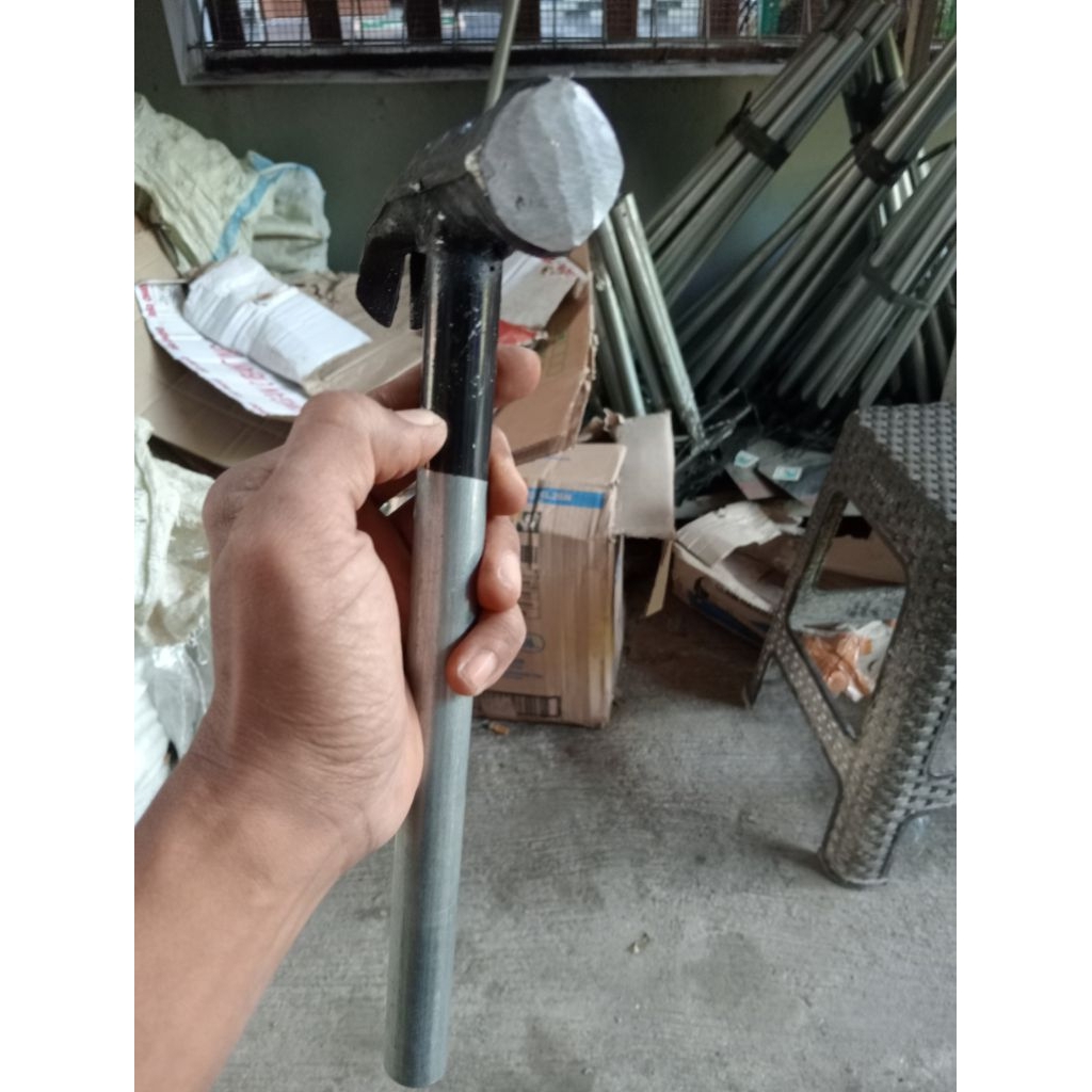 palu ful besi ulir Diameter besi 22 gagang pipa besi  tebal