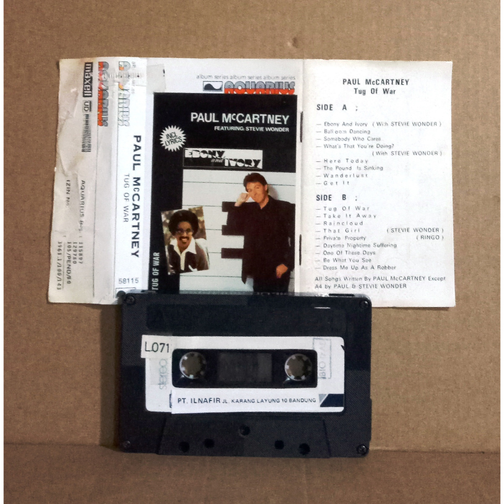 PAUL McCARTNEY - TUG OF WAR - Kaset