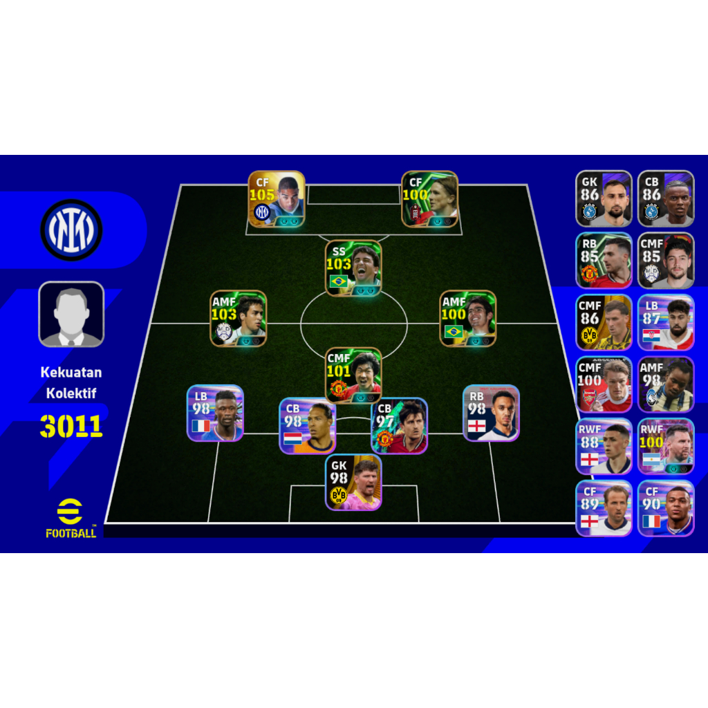 Termurah Akun efootball mobile 2026 Adriano, Torres, Bebeto, Ji-Sung dkk