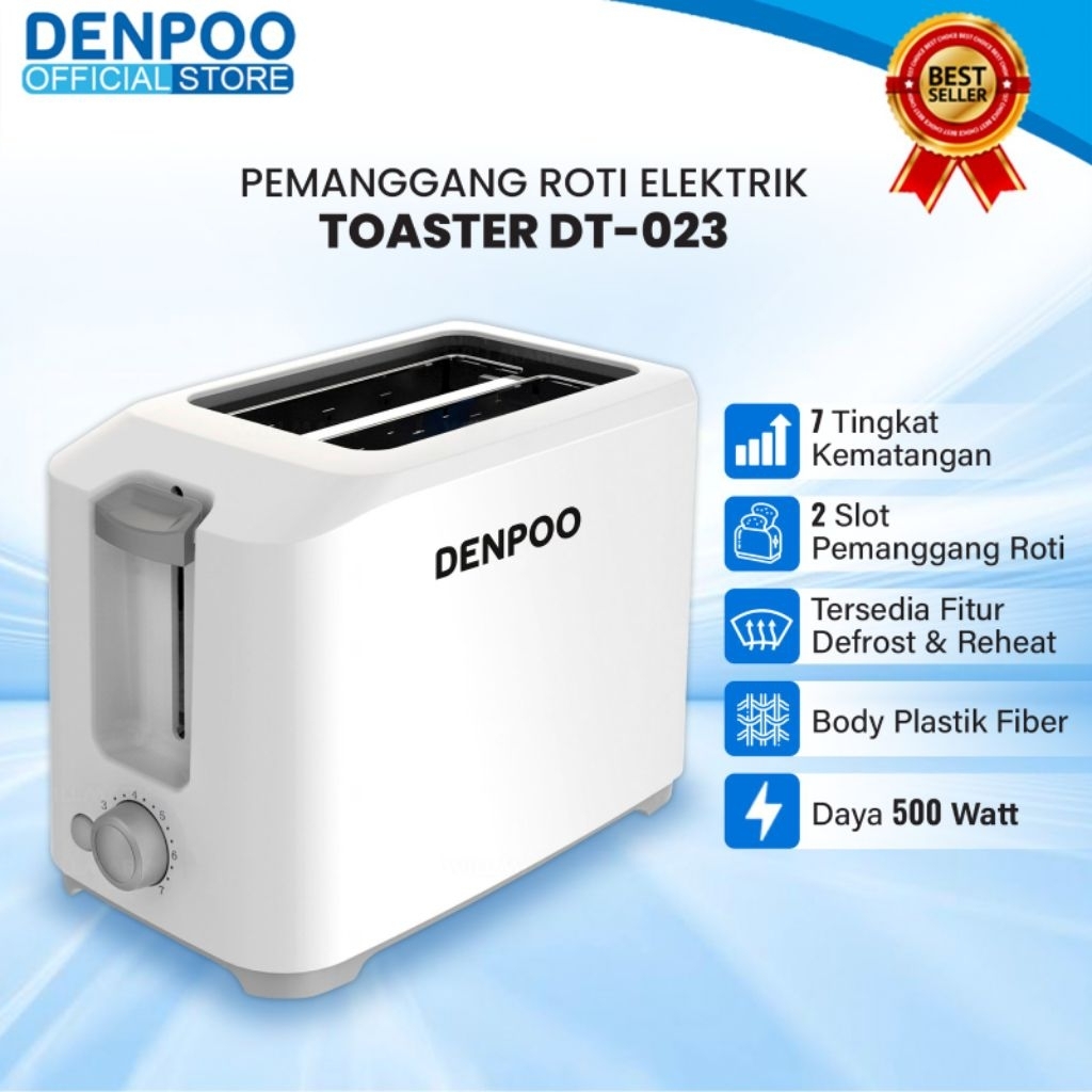 Denpoo Pemanggan Roti Toaster DT 023