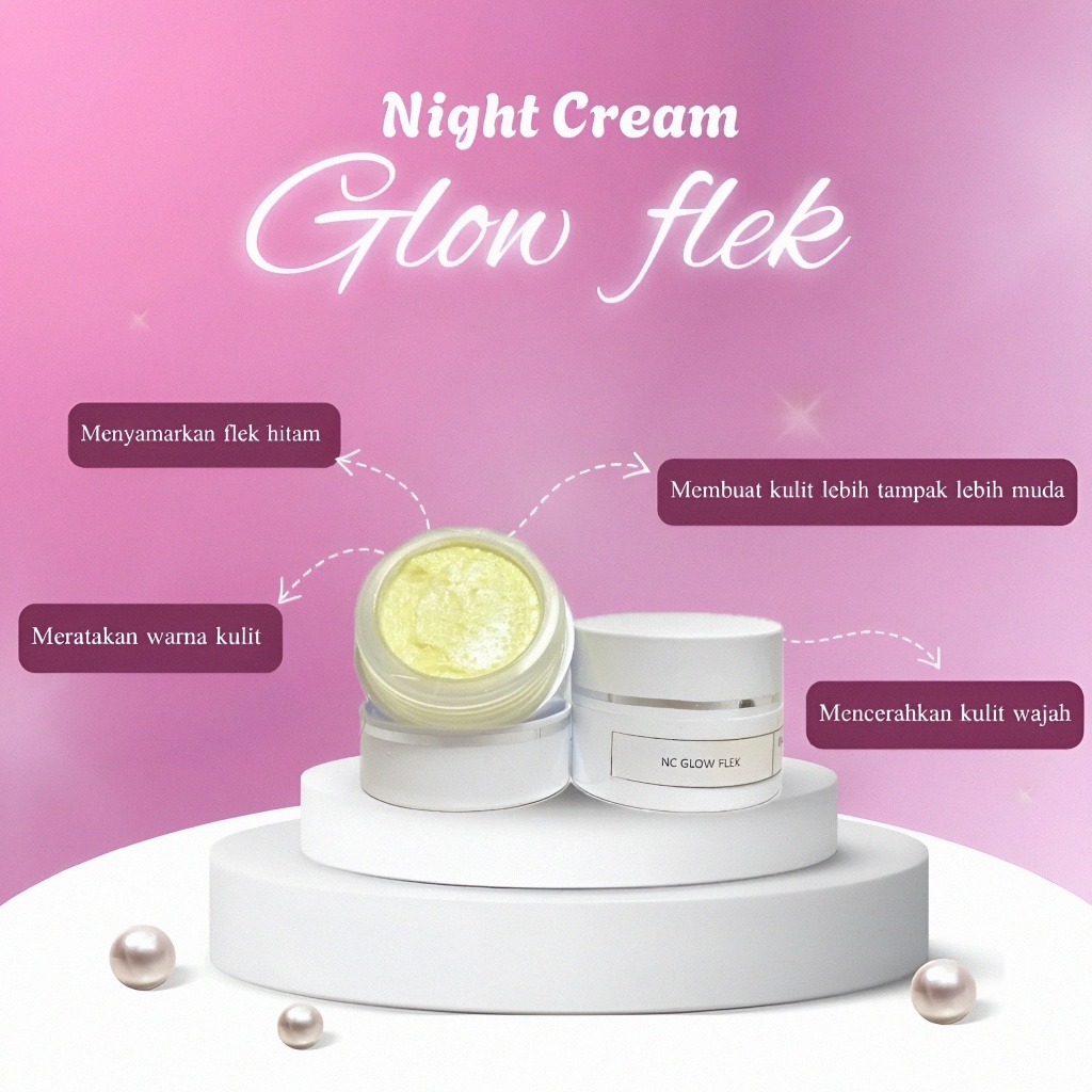 NC Glow Flek night cream krim malam