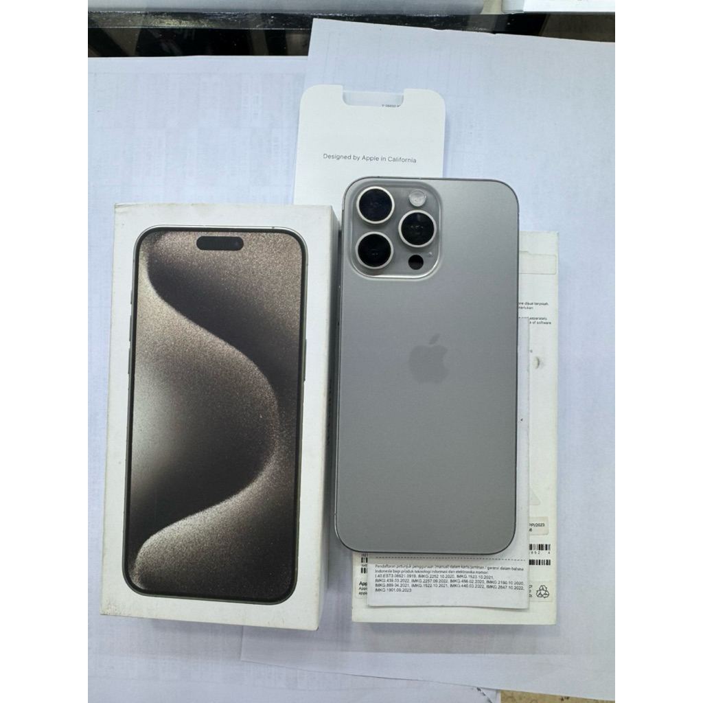 (ibox) Iphone 15 pro max 256GB second fulset original ex resmi