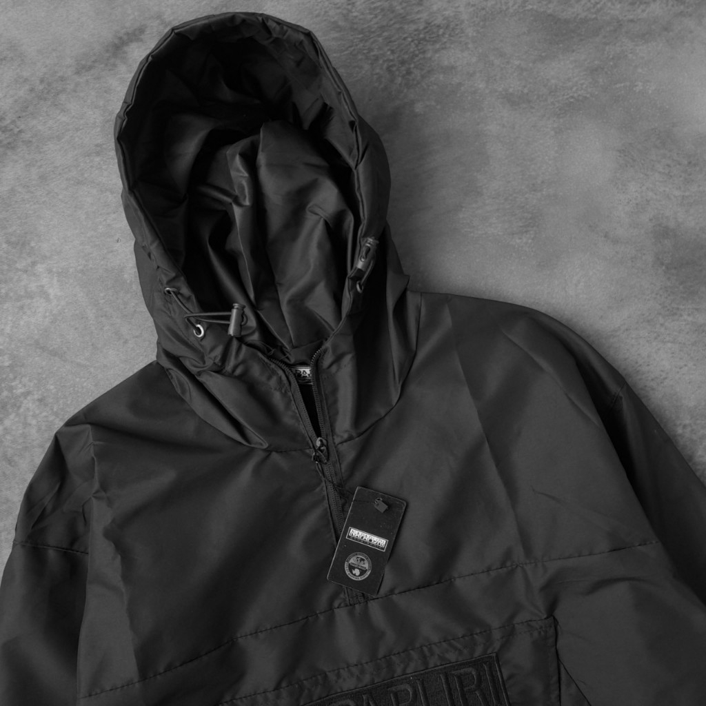 WINDBREAKERS NAPAJIR . JAKET PARASUT TNF SPORTY HOODIE FULLTAG BISA COD