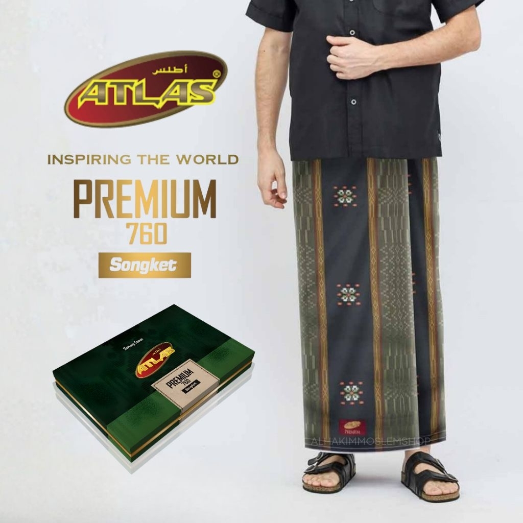 Sarung ATLAS Premium 760 Songket Sarung Atlas Dewasa Terbaru Motif BHS