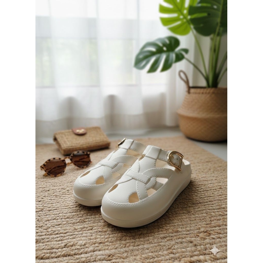 sandal wanita sandal karet sepatu wedges