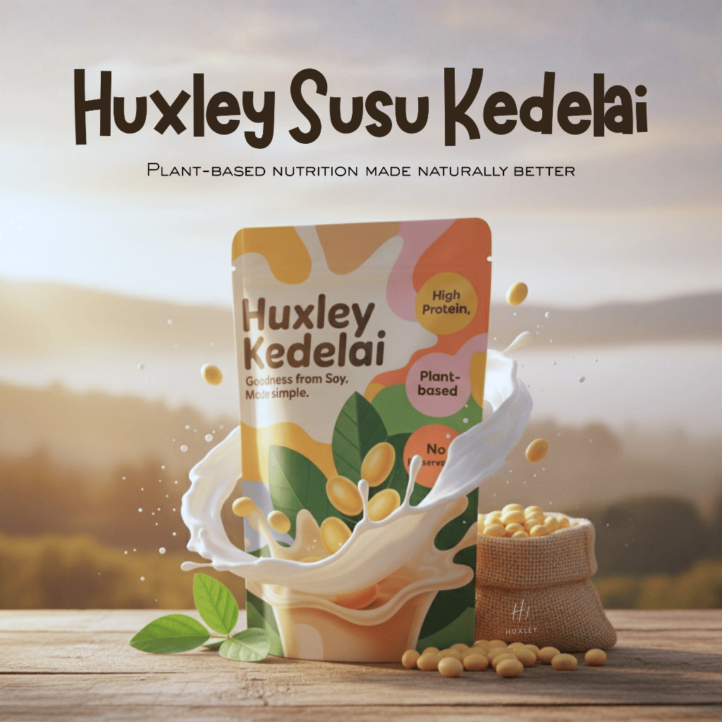 HUXLEY SUSU KEDELAI 250g BUBUK MURNI - HUXLEY Kedelai - High Protein & Creamy Tanpa Laktosa | 100% K