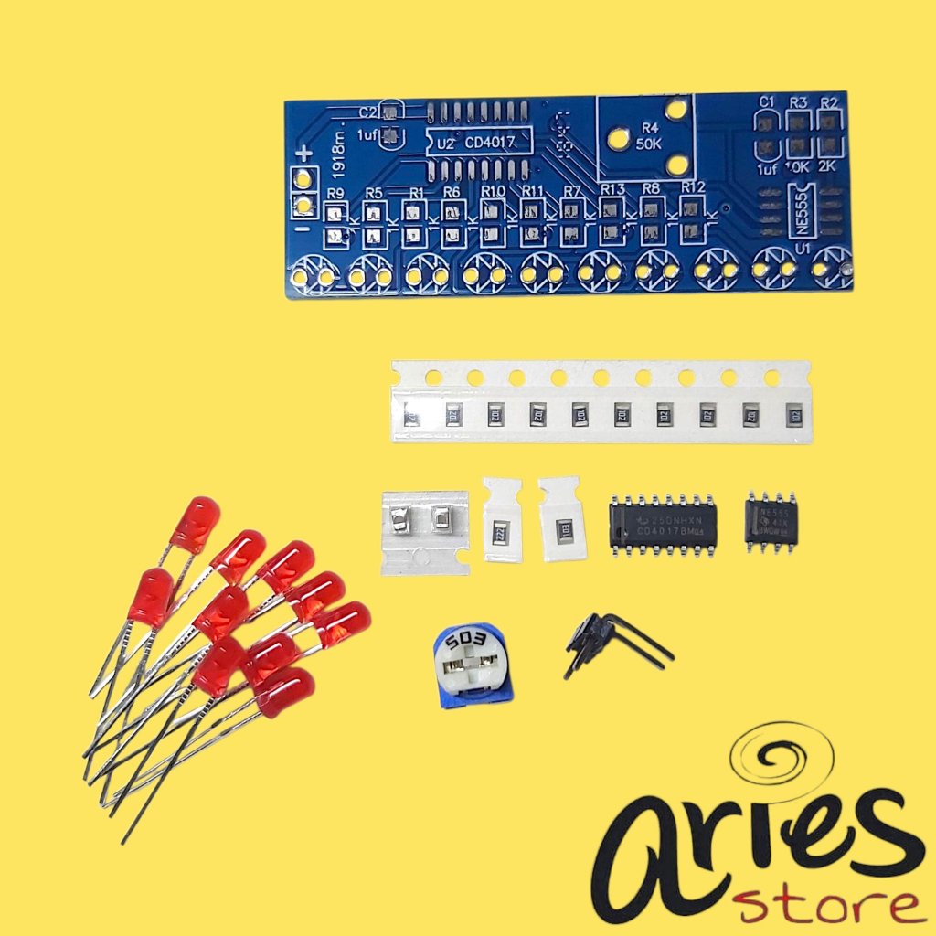 KIT DIY NE555 CD4047 MODUL LAMPU LED BERJALAN WATER FLOW LIGHT