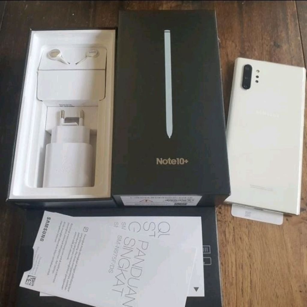 Samsung Note10+ 512 White Putih Like New Galaxy Note 10 Plus RAM 12 SEIN