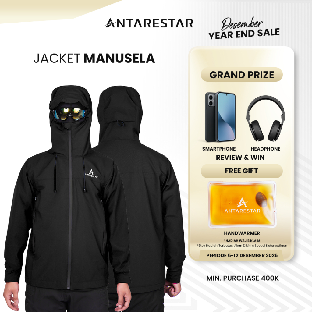 ANTARESTAR Official - Jaket Gunung Gorpcore Manusela Waterproof Jaket Pria Wanita Hiking Gunung Wind