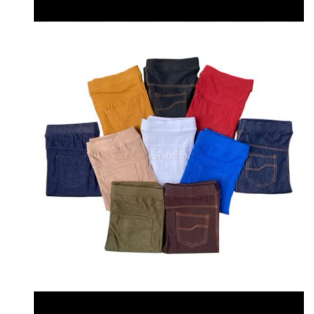 Fateeha || Legging denim || warna warni || Lagging wanita