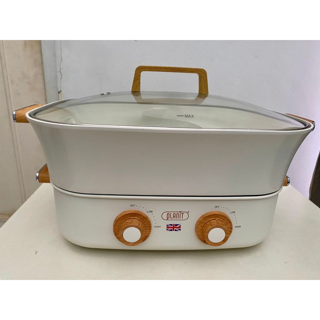 NEOZEN x PLANIT SHABU GRILL - Alat Masak Shabu Pot Multifungsi 2 in 1 Low Watt - Korean BBQ Grill Pa