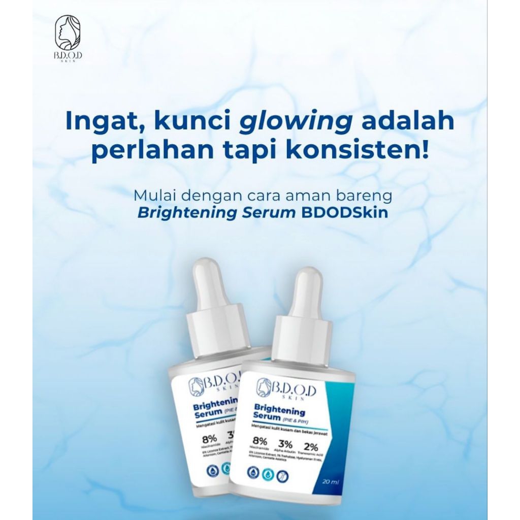 BDOD SKIN BRIGHTING SERUM, MENGHILANGKAN BEKAS JERAWAT KEMERAHAN  KEHITAMAN BPOM