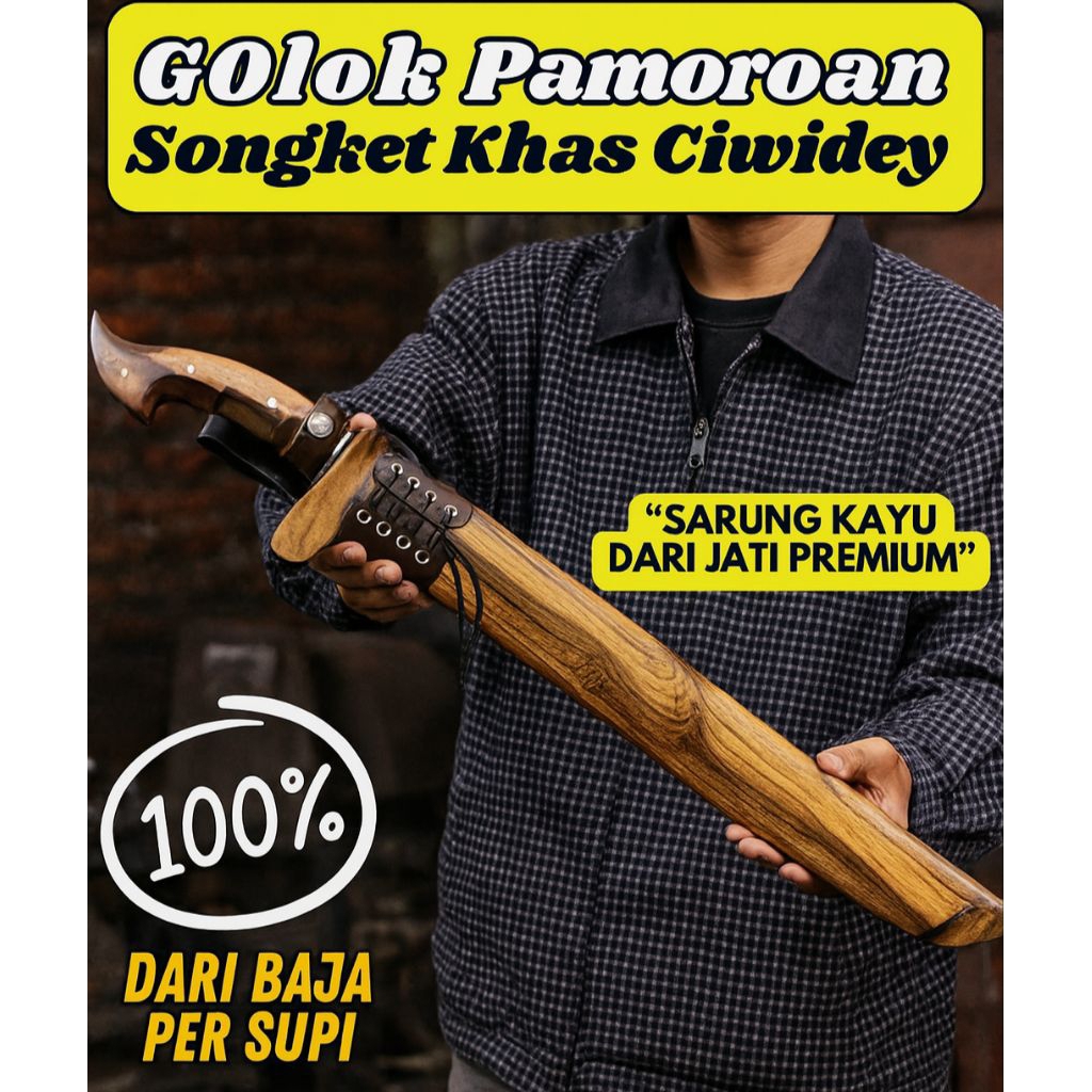 Golok Pamoroan Songket Khas Ciwidey – Jati Premium