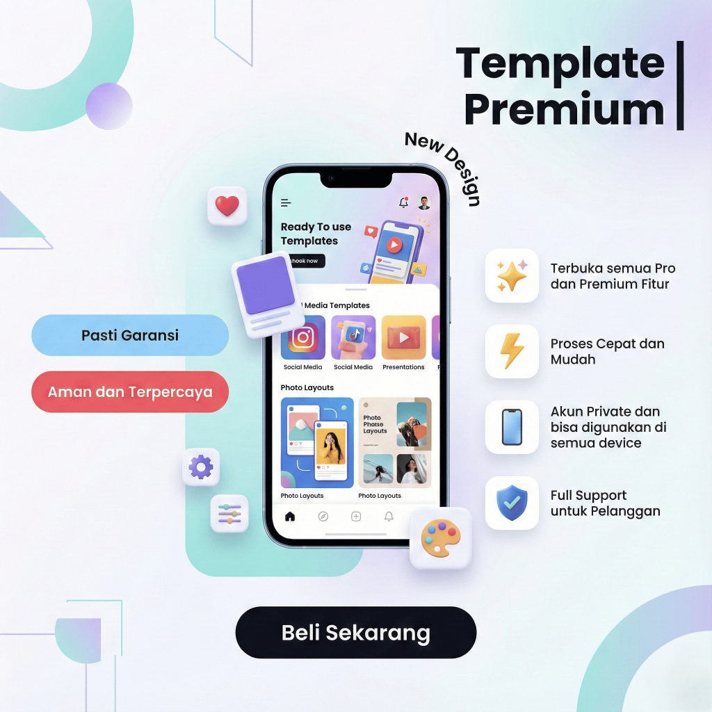 [ Promo ] 50.000++ Template Canva Premium & Template Canva Pro Siap Pakai