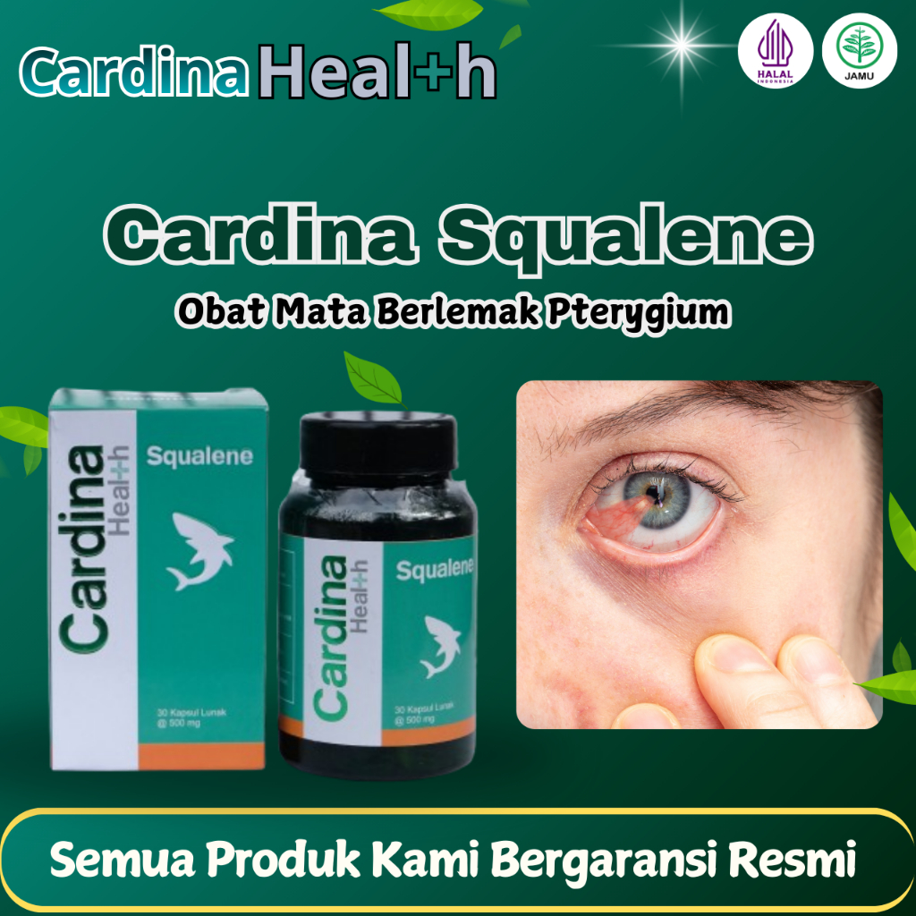Cardina Squalene Obat Mata Berlemak Pterygium, Mata Floater, Mata Berbayang