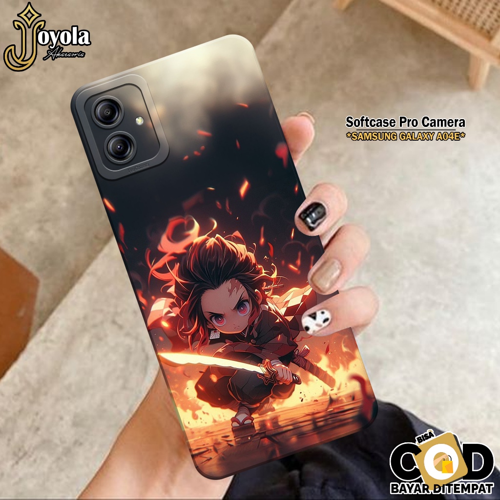 Case Samsung Galaxy A04E - JOYOLA - Case Anime - Softcase Samsung Galaxy A04E - Pro Camera - Casing 