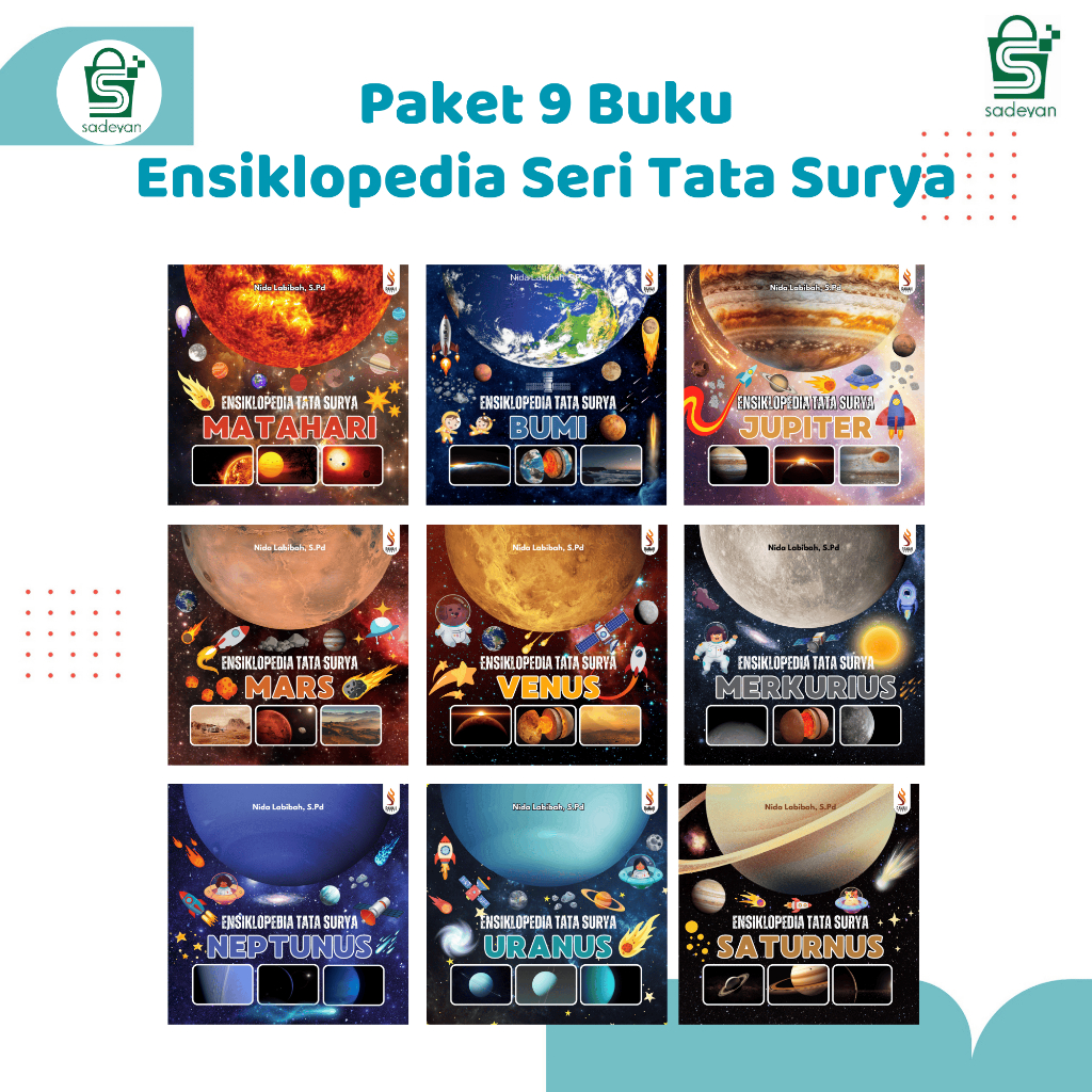 PAKET 9 BUKU ENSIKLOPEDIA TATA SURYA