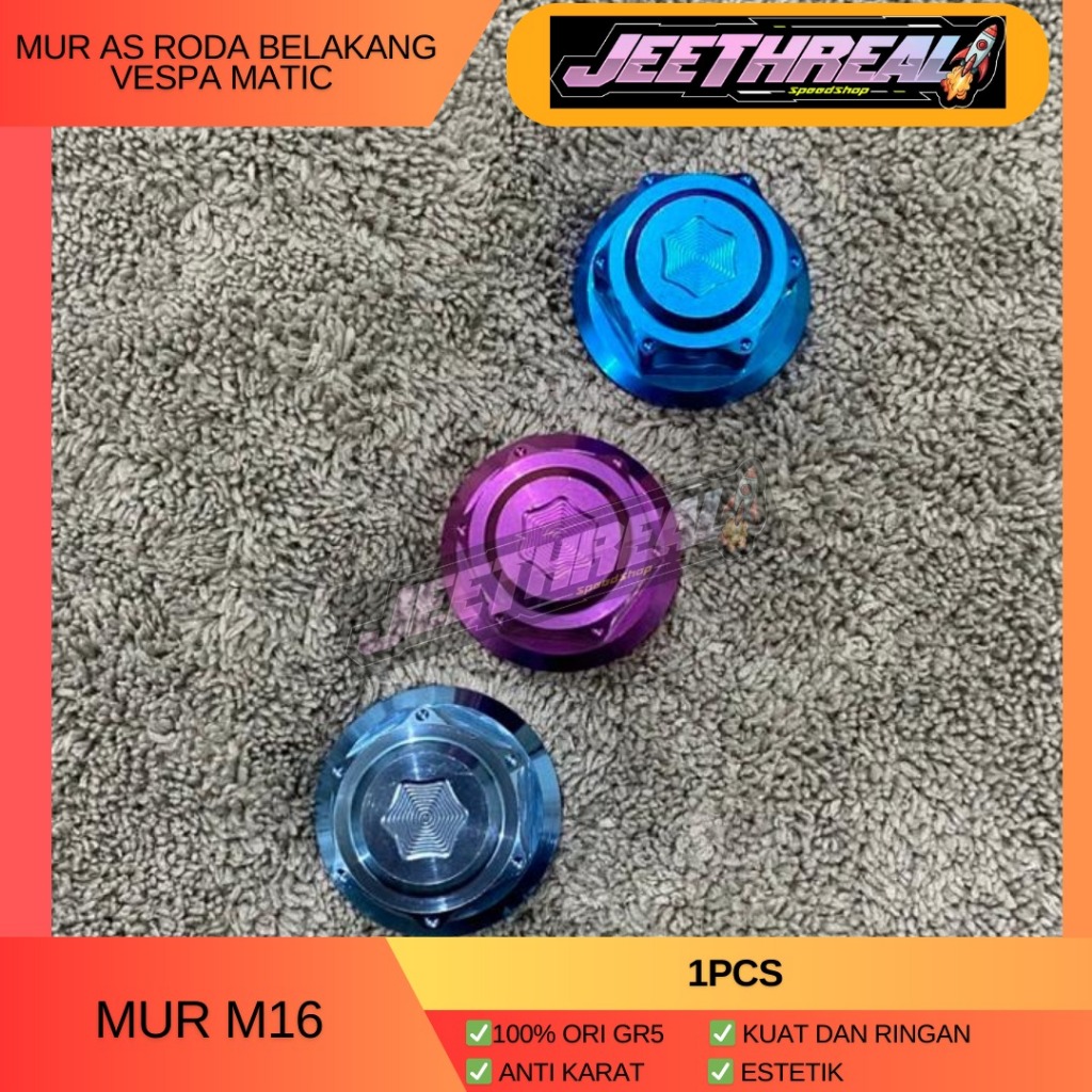 Titanium As Roda Belakang Vespa Matic Gr5