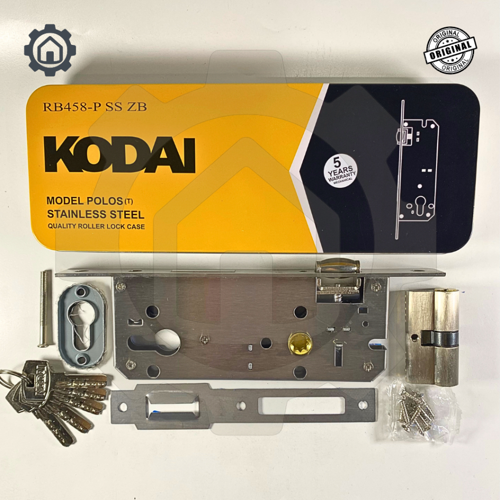 KODAI Bodi Kunci Pelor Kotak Kaleng Bodi Kunci Stainless Steel