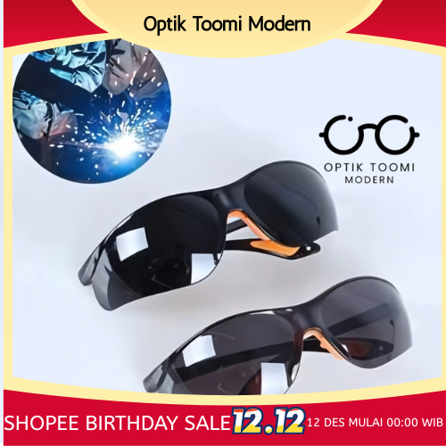 TOOMI Kacamata Hitam Safety Sunglasses Anti UV Kacamata Las Kacamata Pelindung - IMPORT NEW ORIGINAL