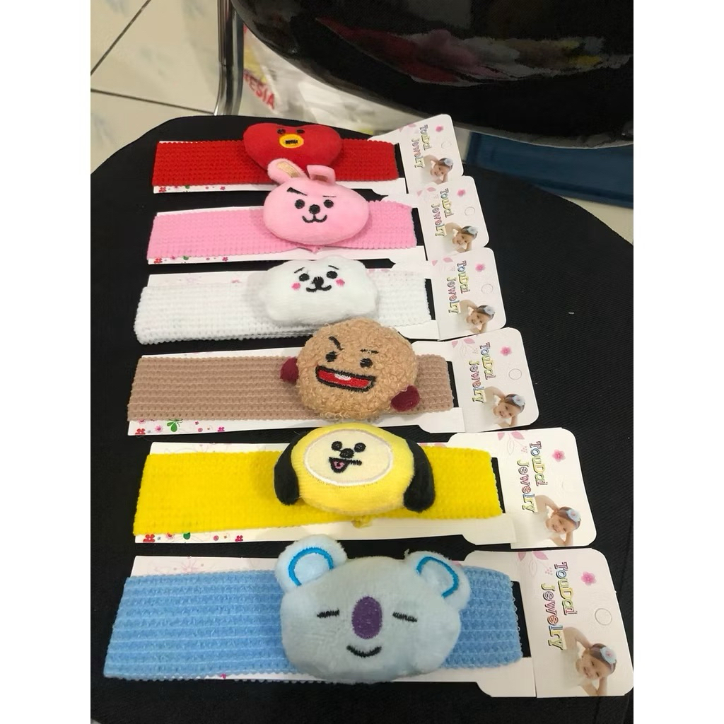 dailybar - Bando Bandana BTS BT21 Bandana K-POP BTS Bando ARMY Bangtan BOYS BT21 Headband Tidur Make