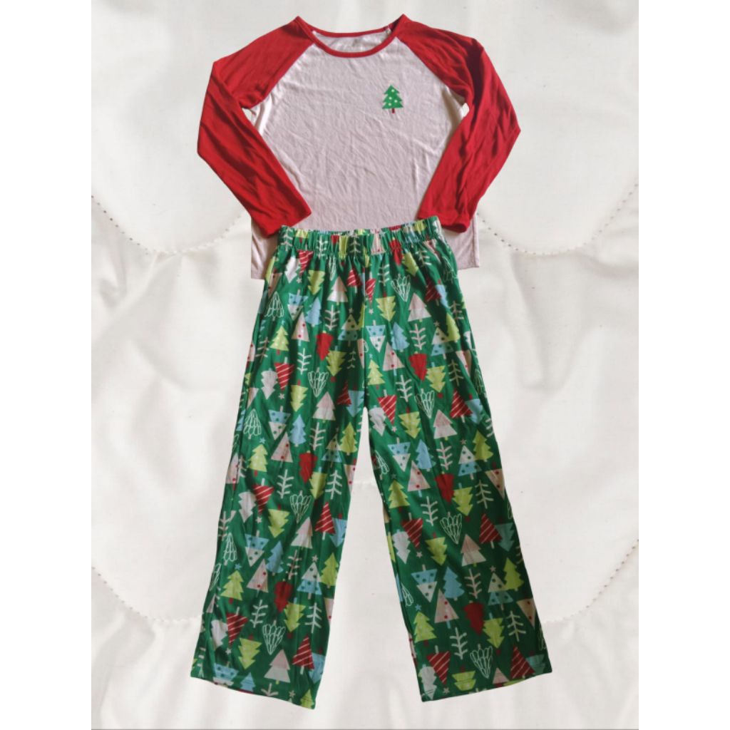 baju tidur anak edisi Natal, sleepwear Natal cat n j original sisa eksport branded